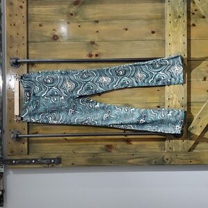 OVER KLESHAS PANTS ECLECTIc CLUBWEAR Nightlife Trippy Illusion Flare Bell Wide